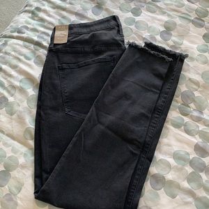 Madewell Curvy high-rise skinny black jeans